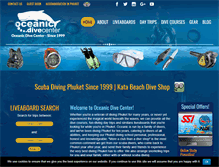 Tablet Screenshot of oceanicdivecenter.com